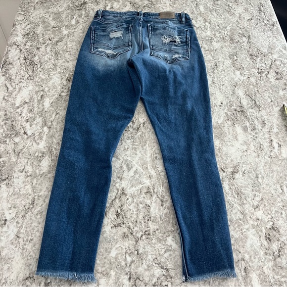 BKE Jeans the buckle distressed skinny gabby high rise ankle size 25 twenty five - Picture 9 of 11